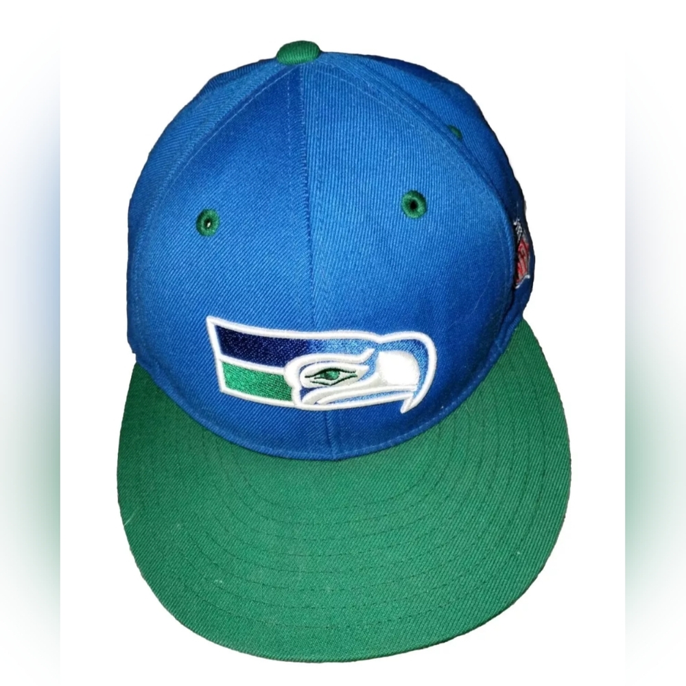 VTG Mitchell And Ness Fitted Seahawks Hat 7 ¼ 58 cm Vintage Collection Wool